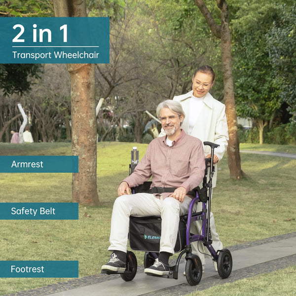 Best Elenker Rollator Walker With Seat for Elderly Dad for Father’s Day
