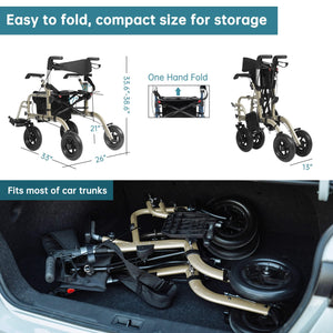 How Compact Are Rollator Walkers When Folded?