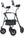 HFK-9236T4 ELENKER® Upright Rollator Walker, Stand Up Rolling Walker with 10’’Big PU Wheels and Adjustable Padded Armrests for Seniors from 4’8”to 6'4” Green Refurbished
