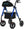 ELENKER®  KLD-9218-10 All-Terrain Rollator Walker with 10” Non-Pneumatic Wheels, Sponge Padded Seat and Backrest, Fully Adjustment Frame for Seniors Blue