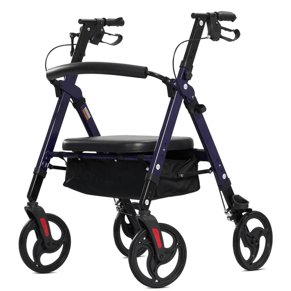YF-9007A Dual-Brake Heavy Duty Rollator Walker 10" wheels