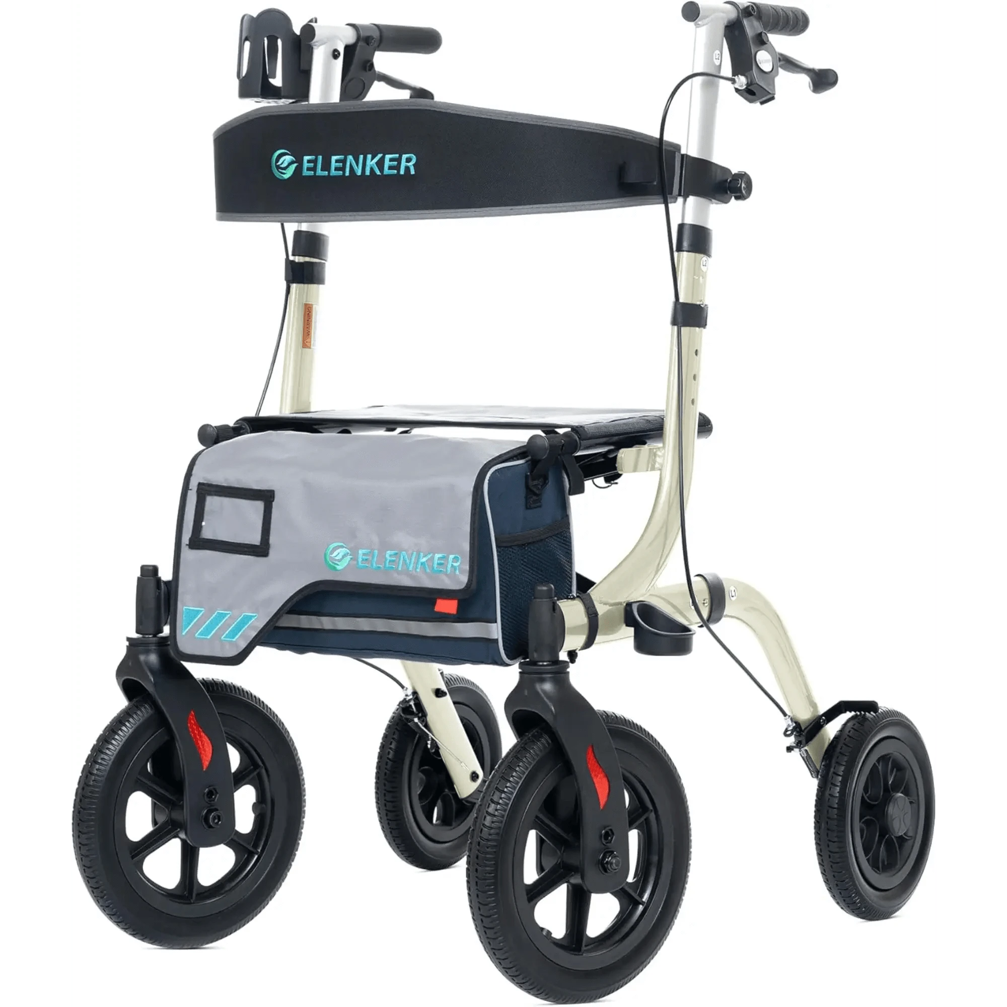HFK-9210KDB All Terrain Dual-Brake Rollator Walker 12