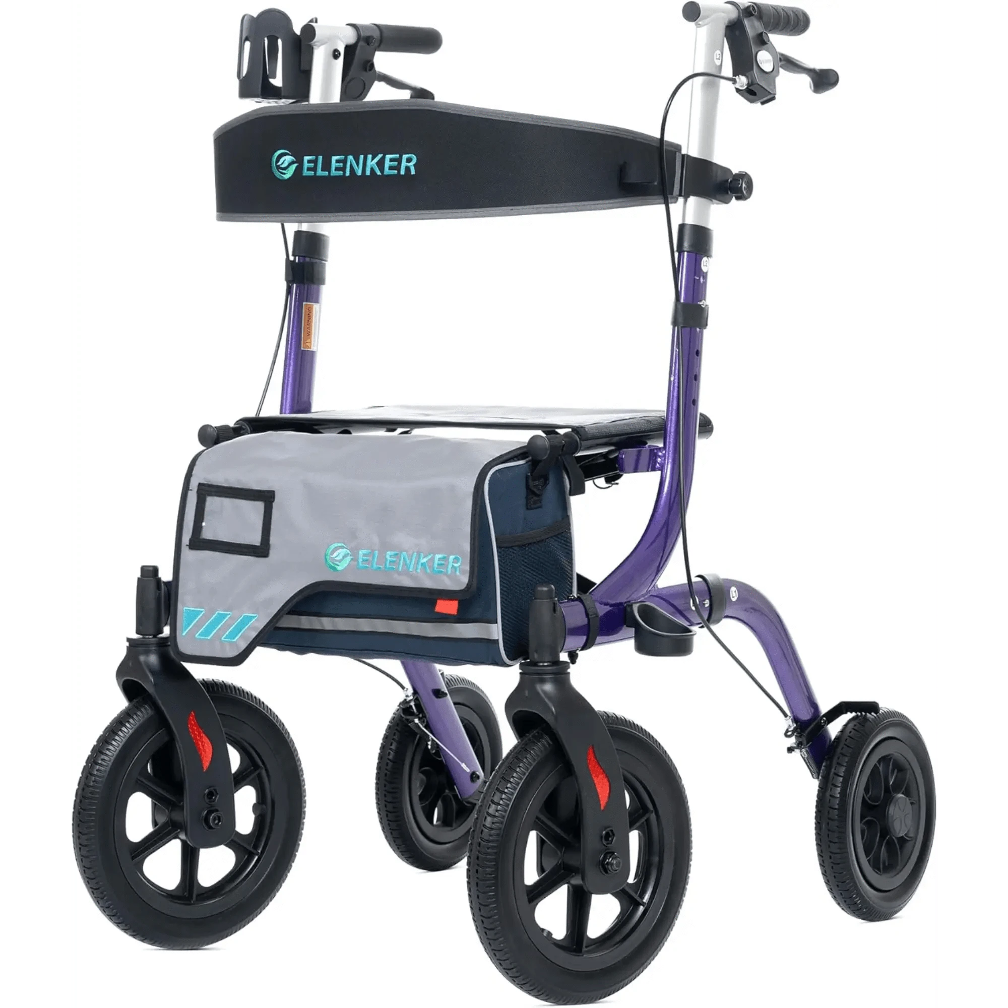 HFK-9210KDB All Terrain Dual-Brake Rollator Walker 12