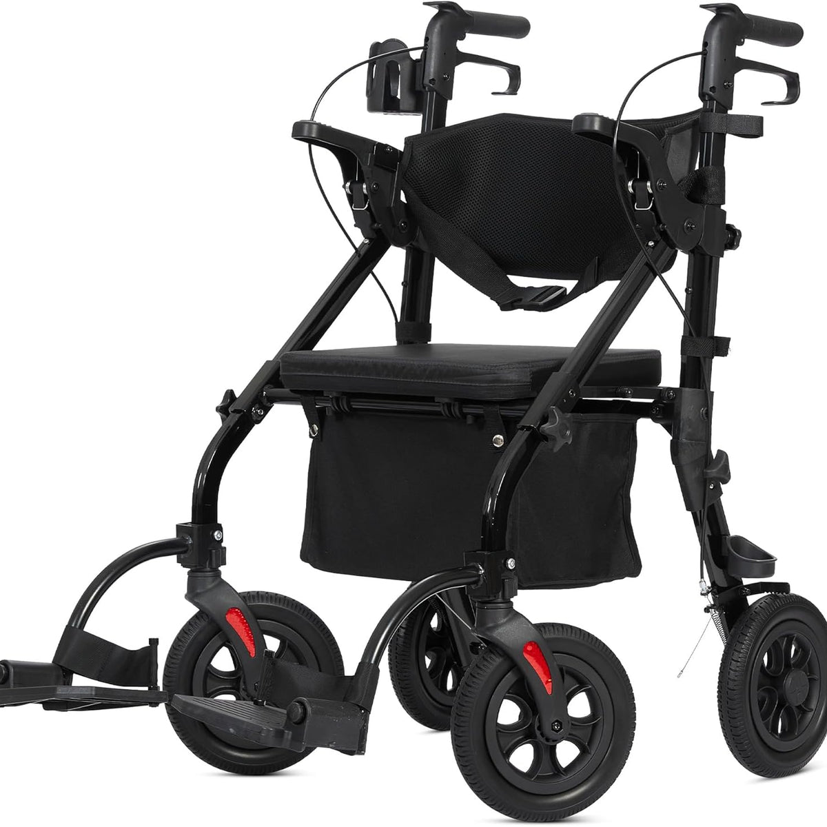 Elenker 2-in-1 Rollator Walker with Seat and All Terrain 10