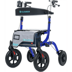 HFK-9210KDB Dual-Brake All Terrain Rollator Walker with Seat and 12