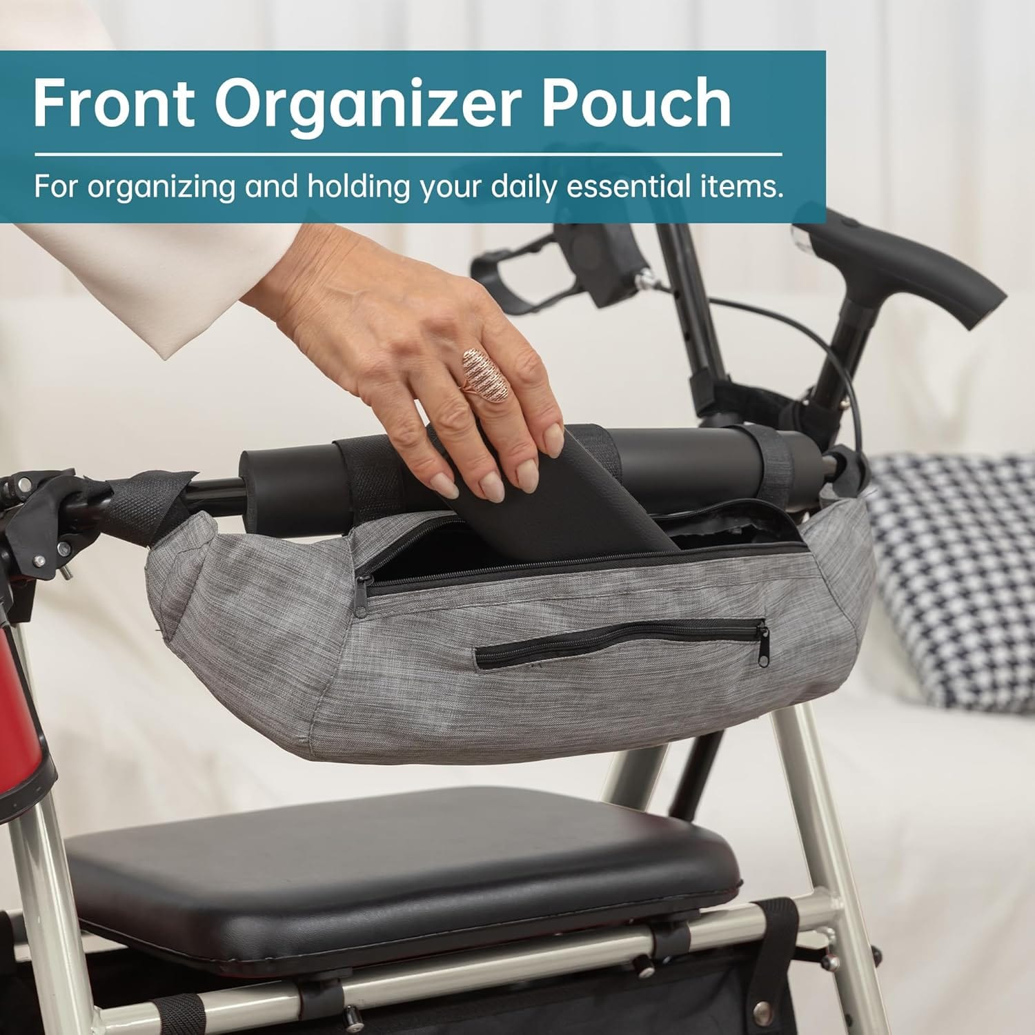 YF-9007C Dual-Brake Rollator Walker 10