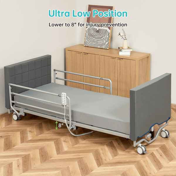 SLD-A51-425(A2) 5-Function Full Electric Ultra Low Hospital Medical Bed