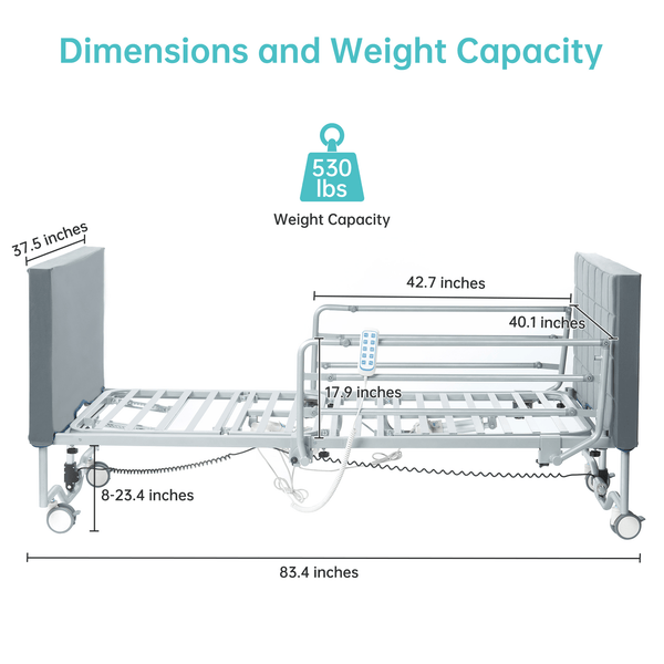 SLD-A51-425(A2) 5-Function Full Electric Ultra Low Hospital Medical Bed