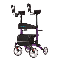 HFK-9240 Dual-Brake Upright Walker with Seat and 10
