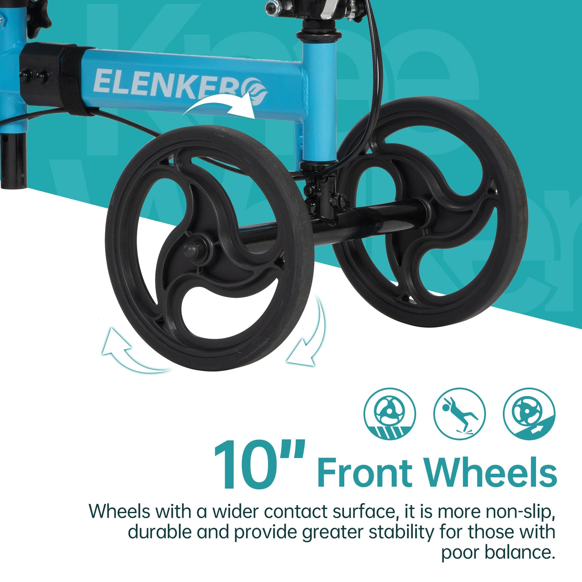 YF-9002A Steerable Deluxe Medical Knee Walker 10