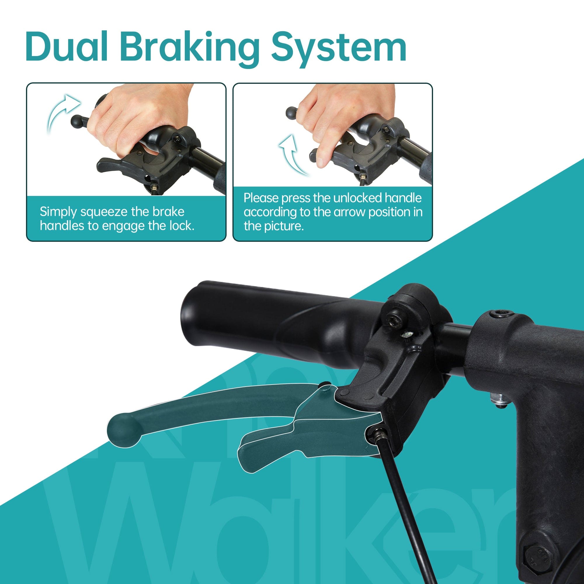 YF-9002A Steerable Deluxe Medical Knee Walker 10