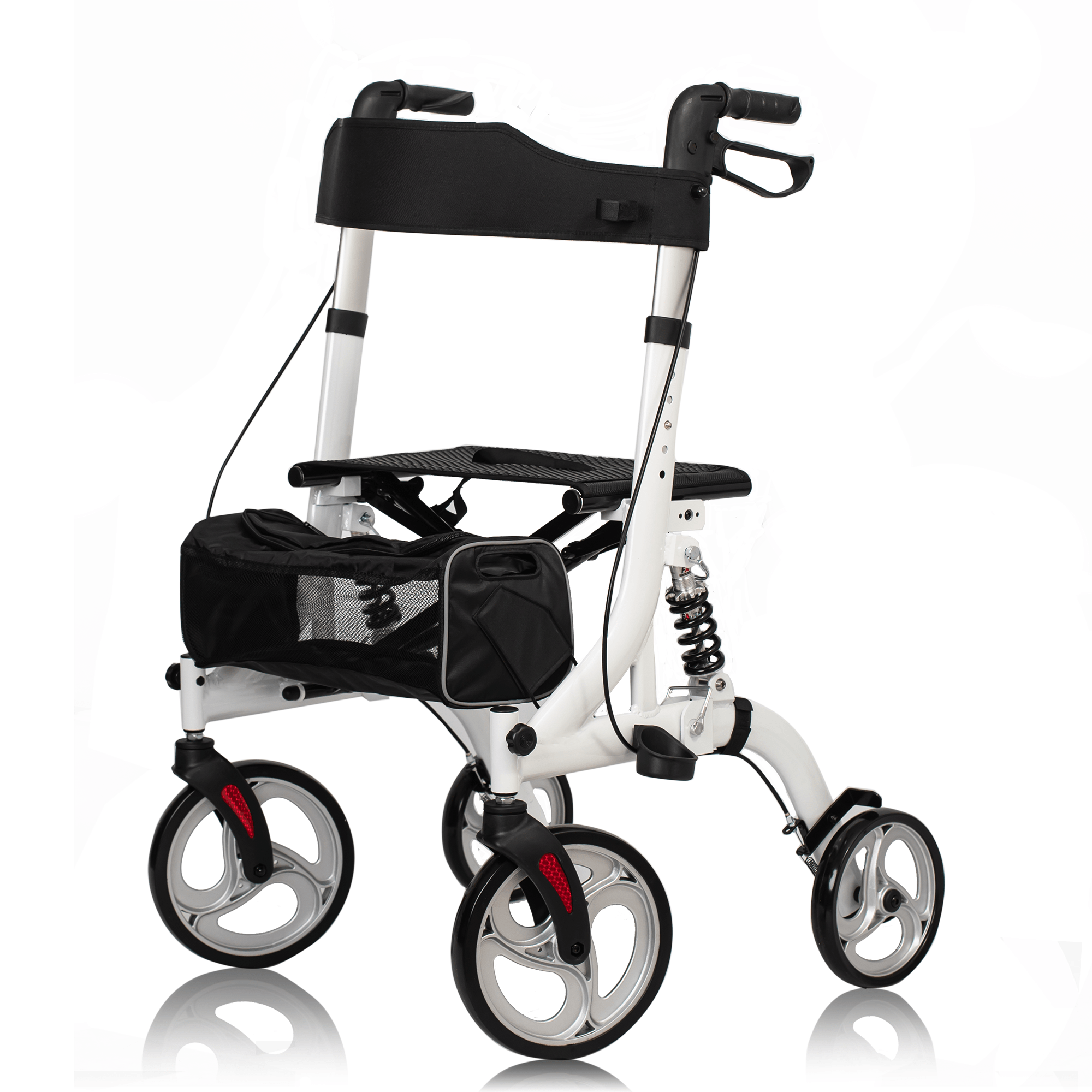 HFK-9211 Dual-Brake Shock-Absorbing Rollator Walker 10