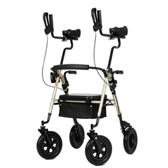 HFK-9236T4 Dual-Brake All Terrain Upright Walker with Seat and 10