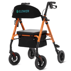 KLD-9218 All Terrain Dual-Brake Rollator Walker 8