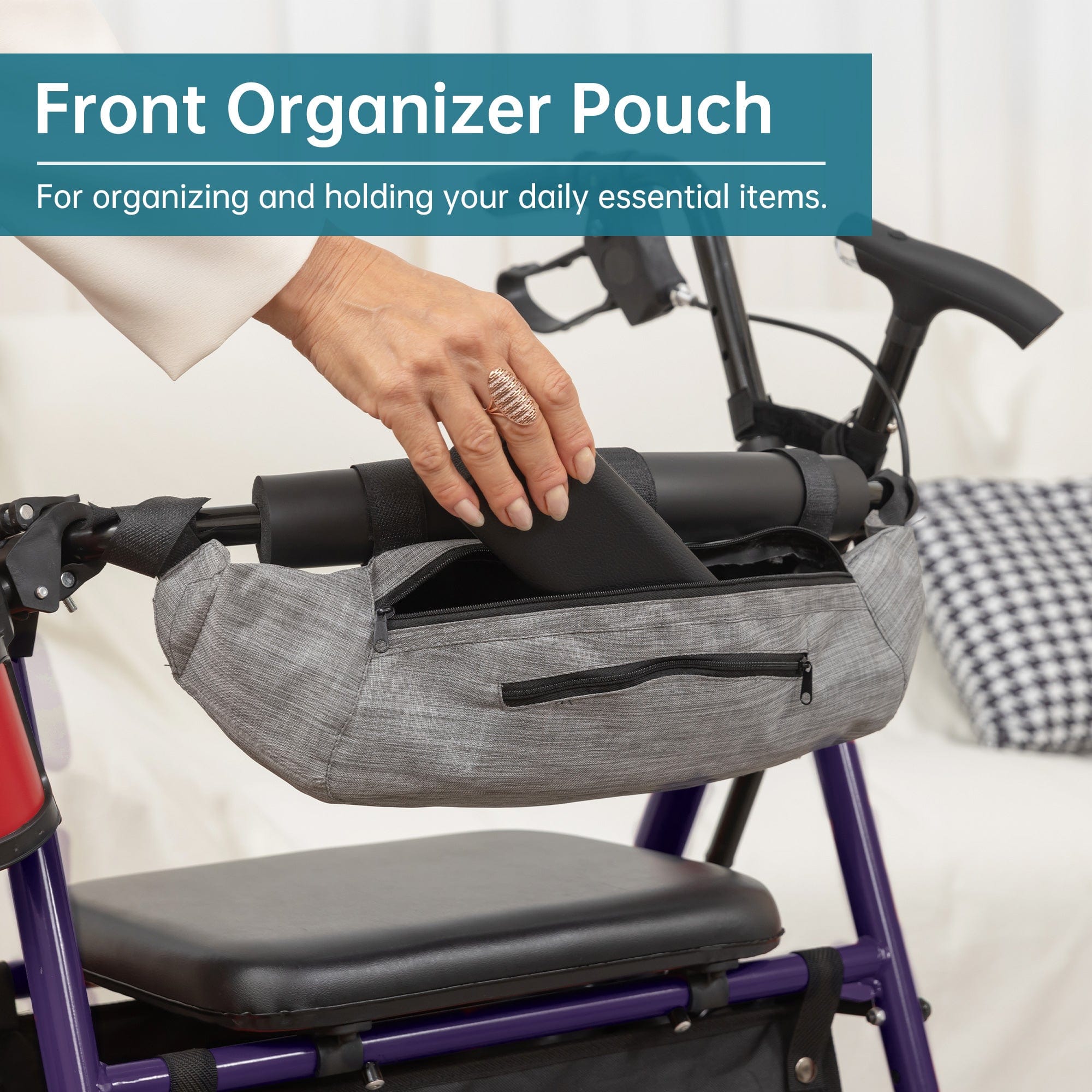 YF-9007C Dual-Brake Rollator Walker 10