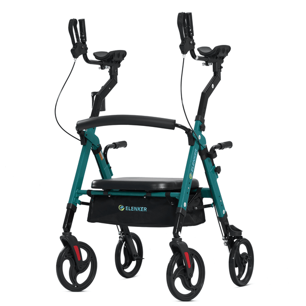 YF-9008A Dual-Brake Heavy Duty Upright Walker 10" Wheels
