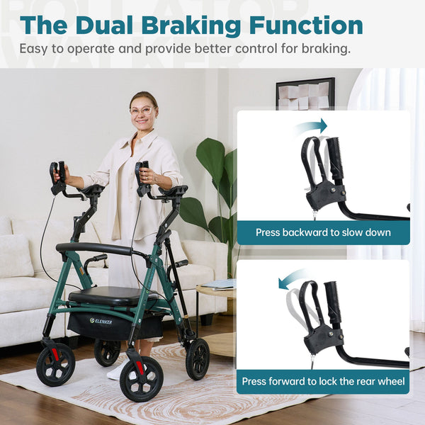 YF-9008F All-Terrain Heavy Duty Upright Walker 10" Wheels