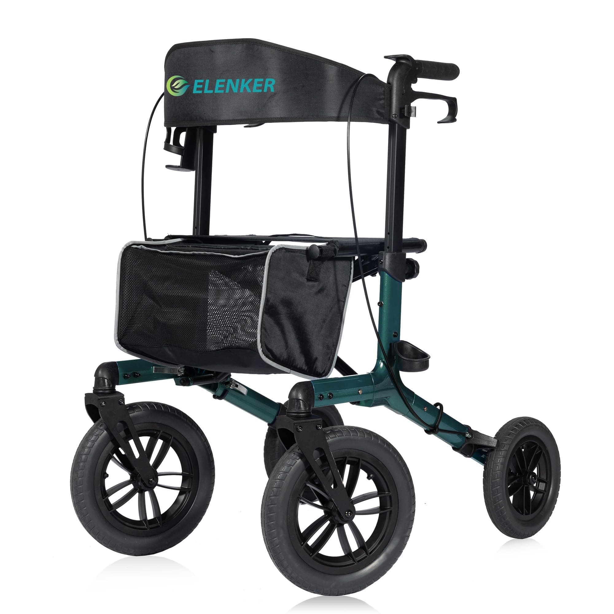 KLD-9212 All Terrain Dual-Brake Rollator Walker 12