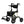 ELENKER® KLD-9224 All-Terrain 2 in 1 Rollator Walker & Transport Chair, Folding Wheelchair with 10in Non-Pneumatic Wheels for Seniors, Reversible Backrest & Detachable Footrests Champagne