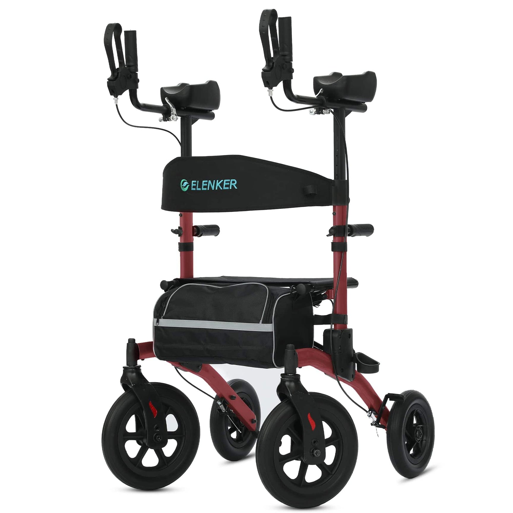 ELENKER® All Terrain Upright Rollator Walker: Pain Relief and ELENKER® All Terrain Upright Rollator Walker: Pain Relief and