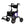 ELENKER® KLD-9224 All-Terrain 2 in 1 Rollator Walker & Transport Chair, Folding Wheelchair with 10in Non-Pneumatic Wheels for Seniors, Reversible Backrest & Detachable Footrests Purple