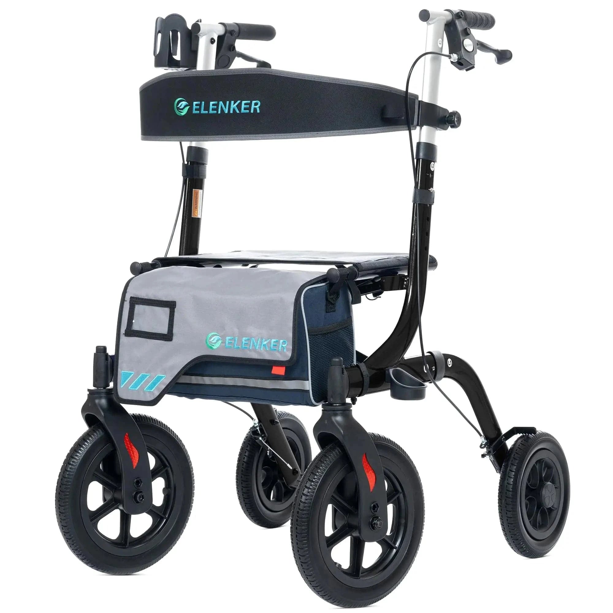 HFK-9210KDB All Terrain Dual-Brake Rollator Walker 12