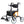 ELENKER® KLD-9224 All-Terrain 2 in 1 Rollator Walker & Transport Chair, Folding Wheelchair with 10in Non-Pneumatic Wheels for Seniors, Reversible Backrest & Detachable Footrests  Orange