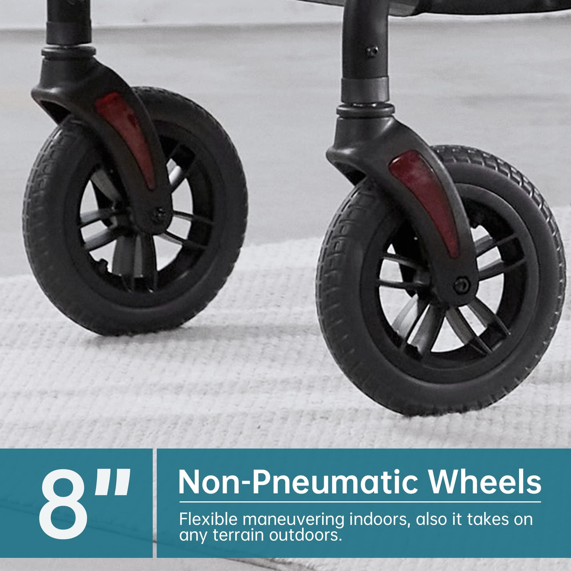 ELENKER® KLD-9218 All-Terrain Rollator Walker 8” Blue