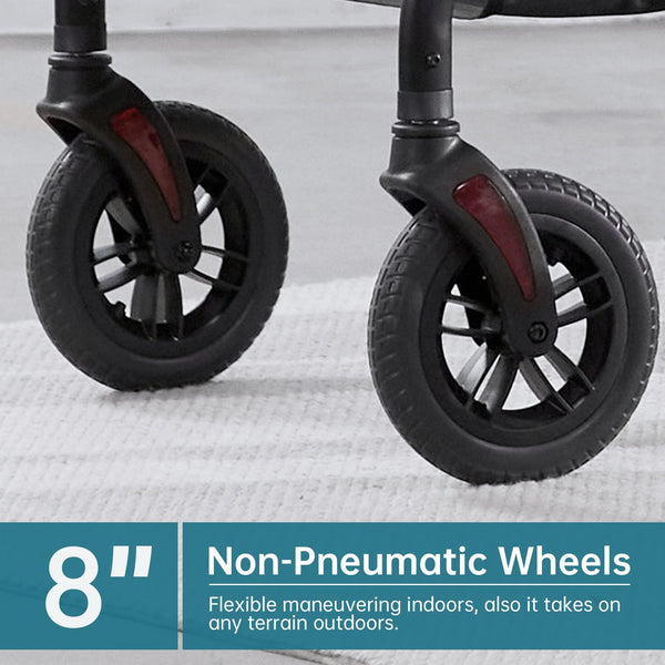 ELENKER® KLD-9218 All-Terrain Rollator Walker 8” Blue