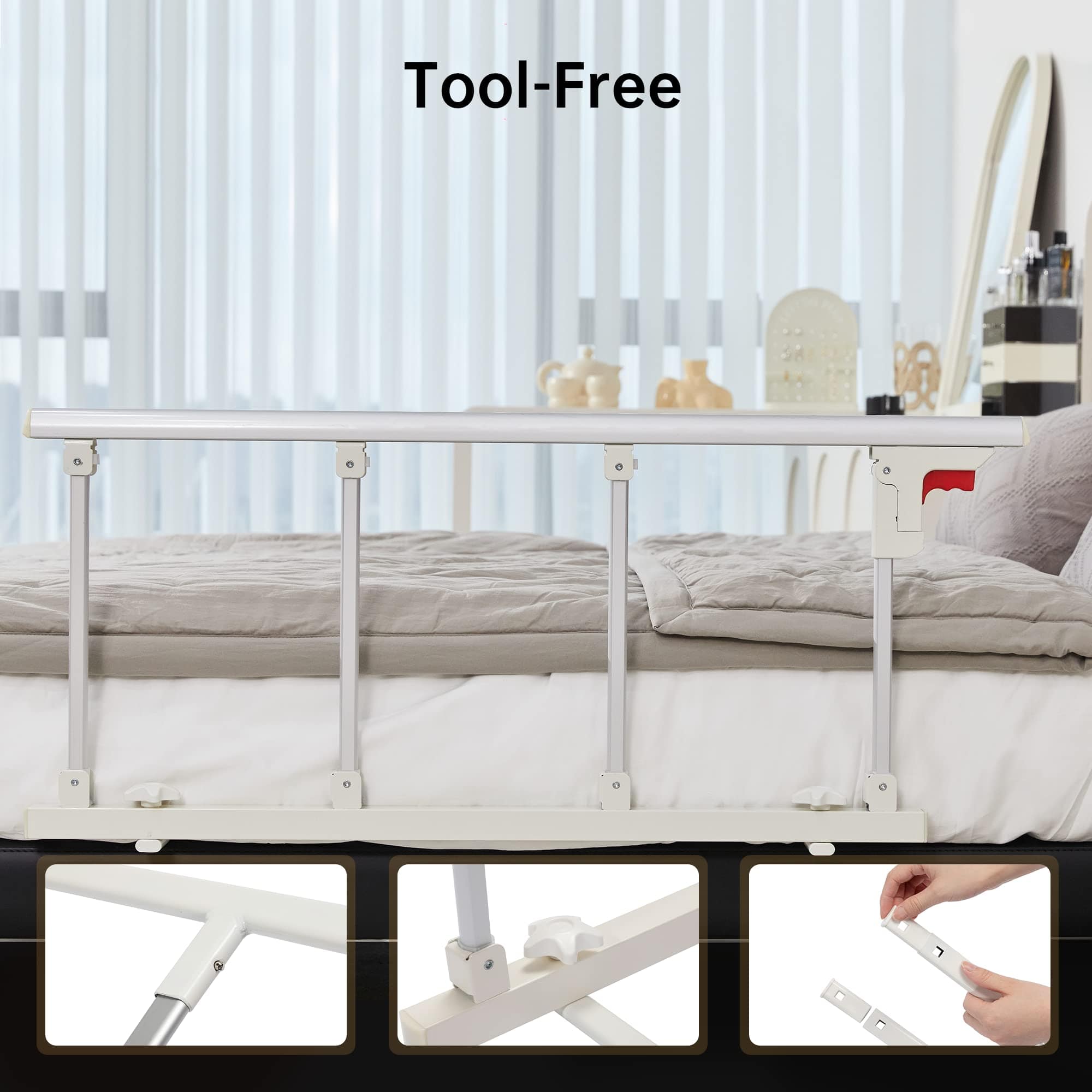 ELENKER ® Safety Bed Rails for Elderly Seniors, Folding Bed Assist