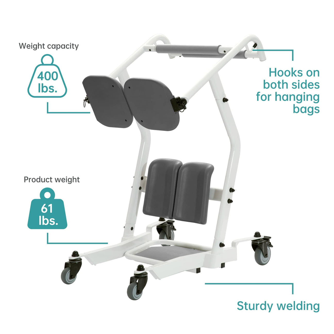 HFK9405 ELENKER ® Sit to Stand Assist Patient Transport Unit, Patient Elenker