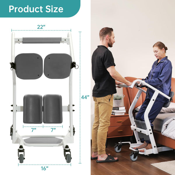 HFK-9405 ELENKER ®  Sit to Stand Assist Patient Transport Unit, Patient Lift for Home Care Use, Medical Equipment Lift Assist
