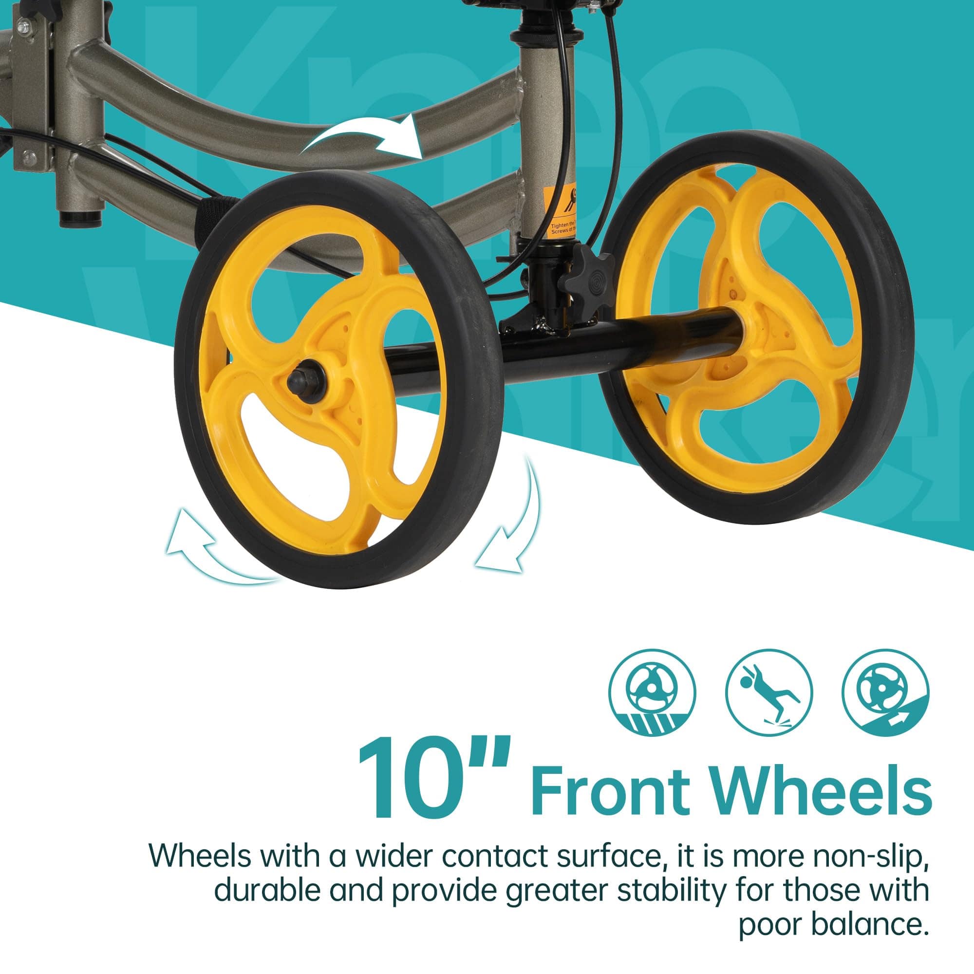 YF-9011A Deluxe Steerable Medical Knee Walker 10