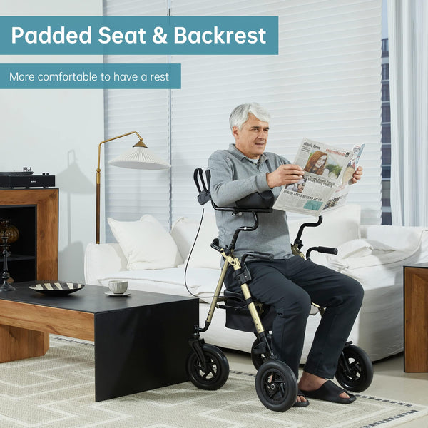 HFK-9236T4 All Terrain Dual-Brake Upright Walker 10'' Wheels Refurbished