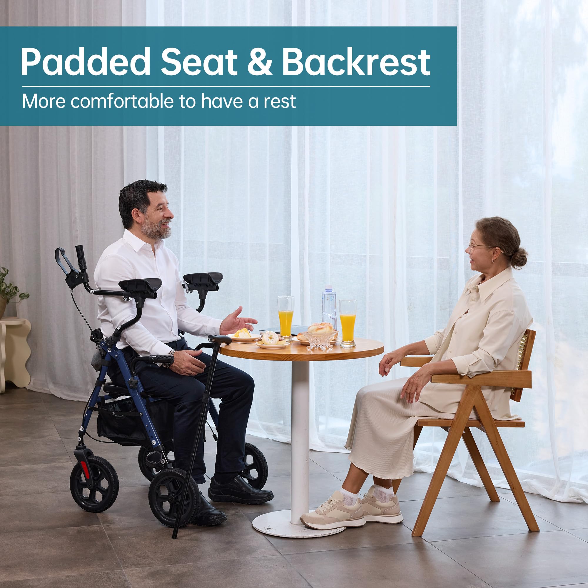 YF-9008E All-Terrain Dual-Brake Upright Walker 10