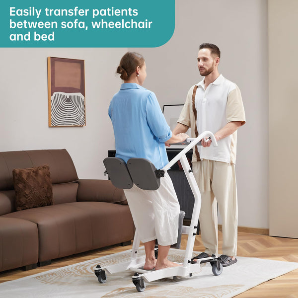 HFK-9405 ELENKER ®  Sit to Stand Assist Patient Transport Unit, Patient Lift for Home Care Use, Medical Equipment Lift Assist