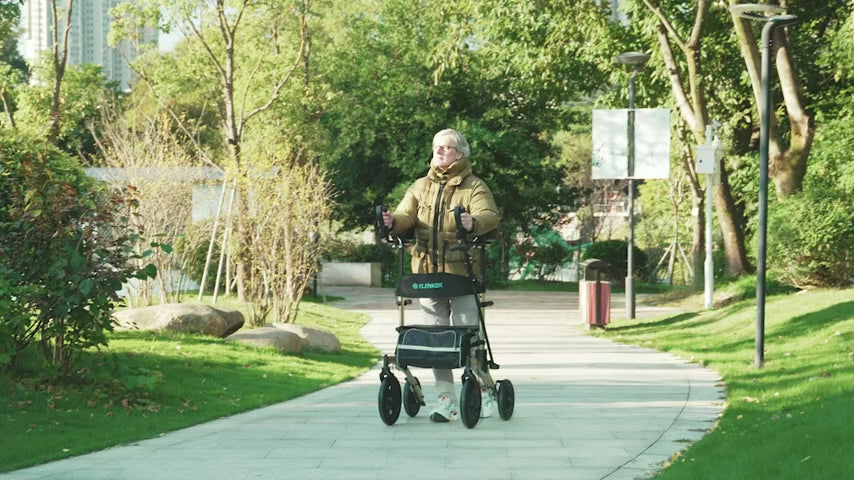 HFK-9240-2 All Terrain Dual-Brake Upright Walker 12