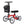 ELENKER® YF-9001 Knee Scooter Economy Steerable Knee Walker Ultra Compact & Portable Crutch Alternative with Basket Braking System NEW