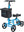 HFK-9225 ELENKER® Best Value Walker Steerable Medical Scooter Crutch Alternative with Dual Braking System blue Refurbished