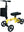JG9156 ELENKER® Economy Knee Scooter, Steerable Knee Walker, Foldable Knee Scooters for Foot Injuries Best Crutches Alternative Yellow Refurbished
