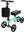 ELENKER® YF-9003B Knee Scooter with Basket Dual Braking System for Ankle and Foot Injured Green