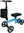 JG9156 ELENKER® Economy Knee Scooter, Steerable Knee Walker, Foldable Knee Scooters for Foot Injuries Best Crutches Alternative Blue