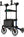 KLD-9263 Upright Rollator Walker, Tall Stand Up Rolling Walker & Walking Aid with Seat and Oversize Storage Basket for Seniors, Blue