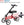 ELENKER® YF-9005A Knee Scooter Economy Knee Walker with Dual Braking System for Injury or Surgery to The Foot, Ankle Injuries Red