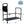ELENKER® HFK-7204  Adjustable Height Bed Step Stool, Bed Assist Bar with Storage Pocket, Including Blanket, LED Light for Fall Prevention, for Elderly, Pregnant, Handicapped, Holds up to 350lb Black