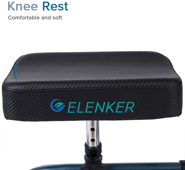 HFK-9270  ELENKER® Steerable Knee Scooter for Foot Injuries Ankles Surgery with Comfortable Soft Knee Pad and Multifunctional blue