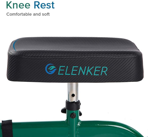 HFK-9270  ELENKER®  Steerable Knee Scooter for Foot Injuries Ankles Surgery with Comfortable Soft Knee Pad and Multifunctional green