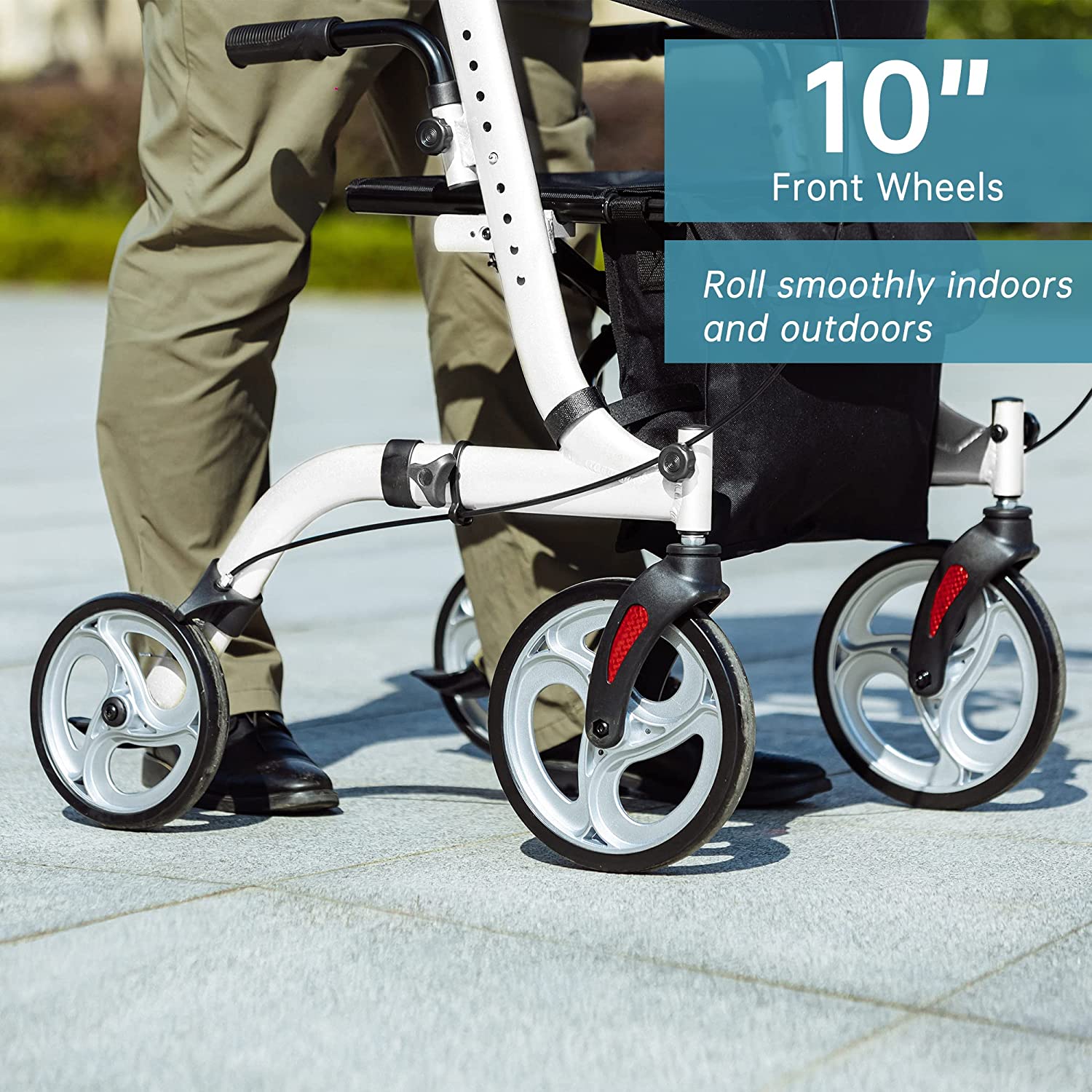 HFK-9210KDB-3 Dual-Brake Lightweight Upright Walker 10