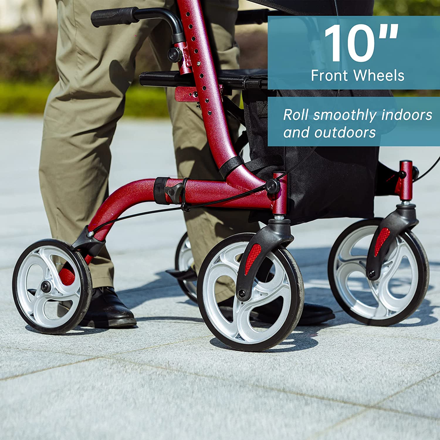 HFK-9210KDB-3 Dual-Brake Lightweight Upright Walker 10