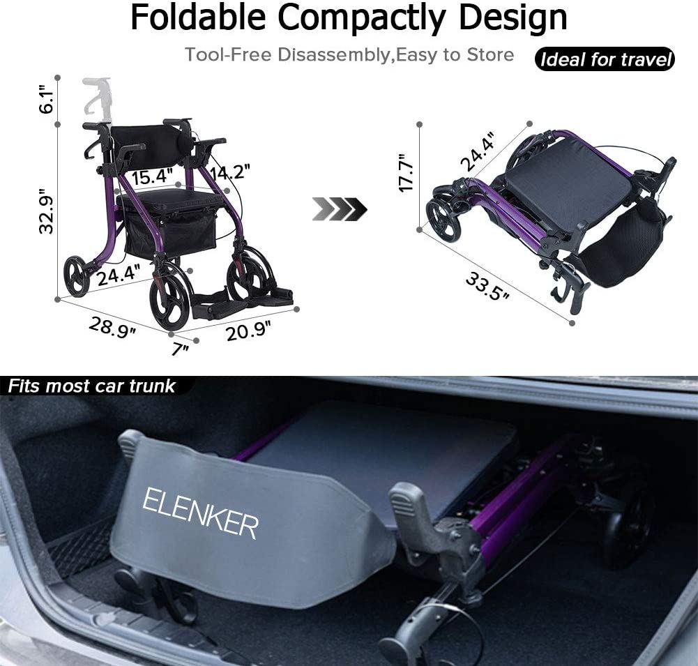 KLD-9269 2-in-1 Rollator Walker 10